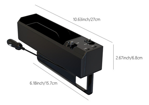 - Caja De Almacenamiento Con Hendidura For Asiento De Coche