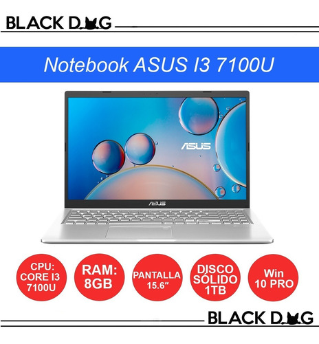 Notebook Asus I3 7100u 15.6'' 8gb Ram 1 Tb Fhd Win 10 Pro