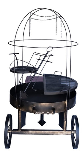 Imagem 2 de 5 de Churrasqueira Costelão Chão Varal Gigante 120cmx60cm
