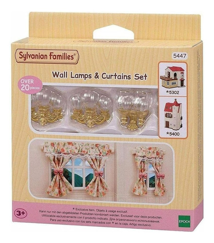 Sylvanian Families Wall Lamps & Curtains Set 5447 Para Niños