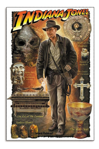 Cuadros Retablo Indiana Jones Dial Of Destiny Pelicula 20x30