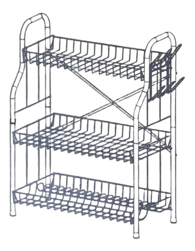 Estante Organizador De Cocina Metalico 3 Niveles