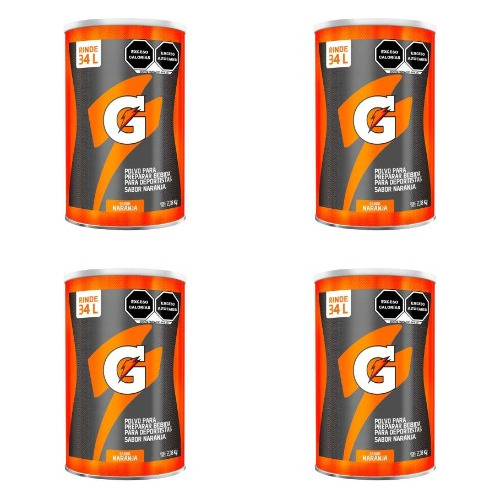 Polvo Para Preparar Gatorade Rehidratante 2.38 Kg - 4 Pza