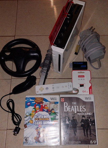 Wii Retrocompatible Lleno De Juegos 50 En Total Accesorios 