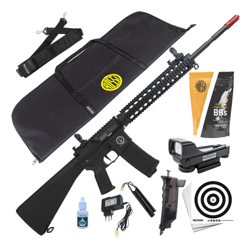 Rifle Rossi Gatilho Programável Neptune Ar15 Dmr Plus 6mm