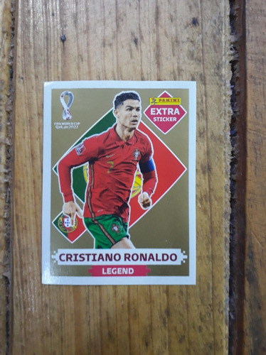 Cristiano Ronaldo Cr7 Extra Stikers Dorado Collection Qatar