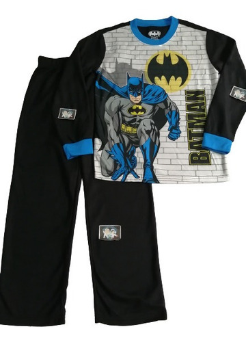 Pijama Térmica Batman Original Importada Niños 6 A 12 Años