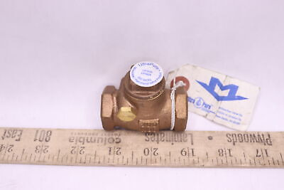 Milwaukee Low Lead Swing Check Valve Bronze 1/2  Up509 Ttf