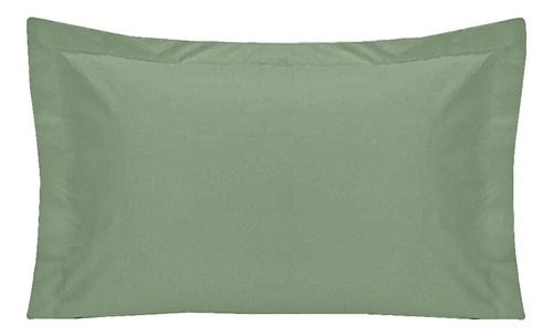 Fronha 100% Algodão Egípcio 600 Fios 0,50 X 0,90 Cm Cor Verde Cor