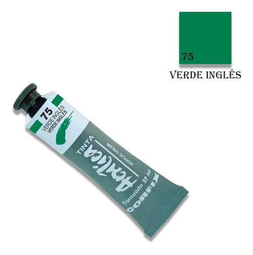 Tinta Acrílica 37ml 075 Verde Ingles Corfix