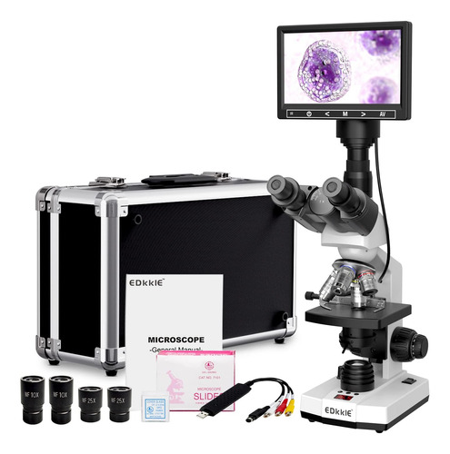 Microscopio Mejorado Para Adultos Con Aumento De 40x-2500x