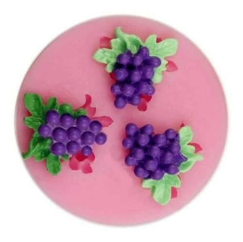 Molde Silicon De Uvas Para Fondant Pasta O Resina