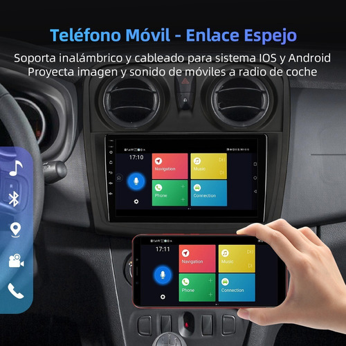 Isudar Estéreo 1+32g Para Dacia Sandero Symbol Stepway 2014+