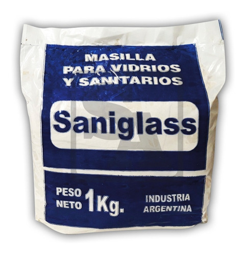 Masilla Para Vidrios Y Sanitarios Saniglass 1 Kilo