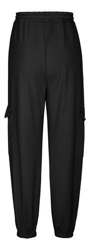 Jogger Completo Con Bolsillo Holgado Con Cintura Elástica Y