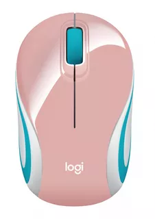 Mouse Inalambrico Portatil Logitech M187 Color Rosa