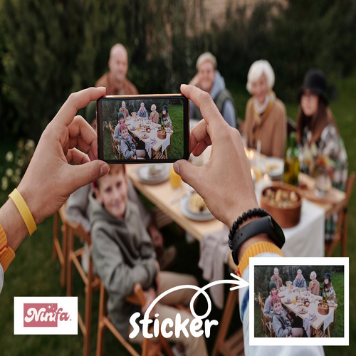 Stickers Personalizados Prueba De Agua Tu Foto Favorita X10u