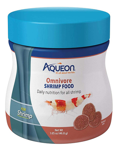Aqueon Omnivore - Disco De Camarones Para Alimentos 1.65 Onz