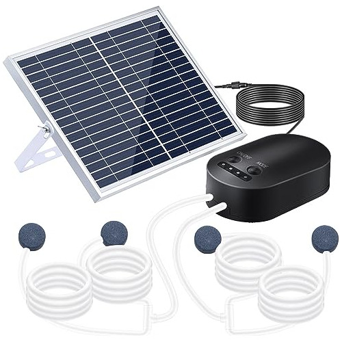 Kir Aireador Solar 15w Para Acuario Estanque