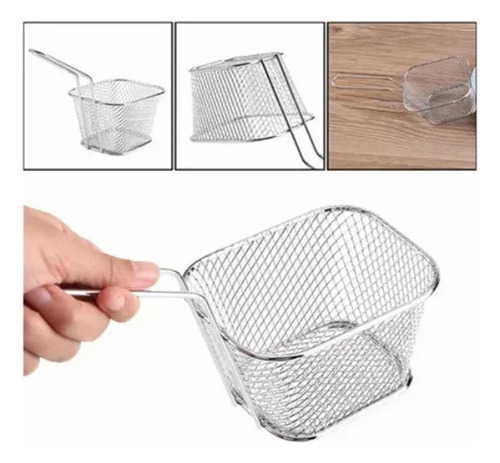 // 1x Cesta De Fritura, 10 Unidades, Cesta De Batatas Fritas