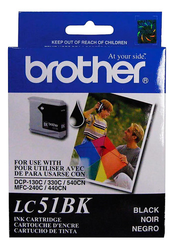 Cartucho De Tinta Brother Lc51bk 500 Páginas Negro