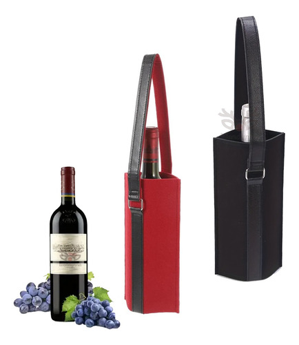 Bolsa Mano Vino Tinto Segur Regalo Porta Botella Estuche Set