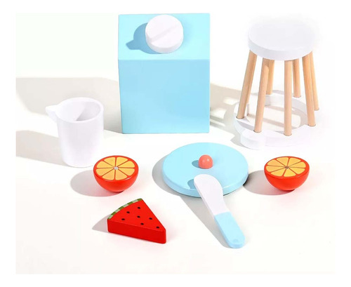 Licuadora Juguete Infantil De Cocina En Madera C/ Accesorios