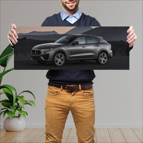 Cuadro 30x80cm Auto 2019 Maserati Levante Gransp 309