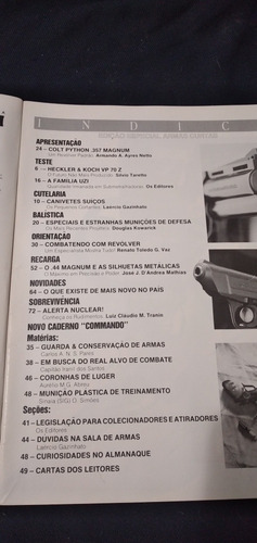 Revista Magnum N° 08 Edição Especial Armas Curtas - 12/1987 (Usado)