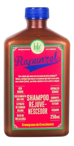 Shampoo Rejuvenecedor Rapunzel Lola Cosmetics 250 Ml