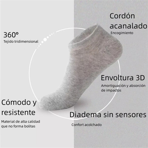 Calcetines Cortos Hombres Dama Unisex Cómodo 30 Pares