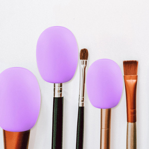 3 Piezas De Funda Protectora De Silicona Para Brochas De