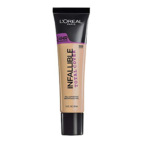 Base De Maquillaje Infallible Total Cover De Loreal Paris, C