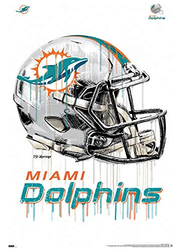 Trends International Delfines De Miami Nfl - Drip Helmet 20