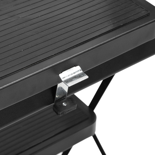 Banqueta Dobrável Com Escada De 3 Degraus, Pedal Antiderrapa
