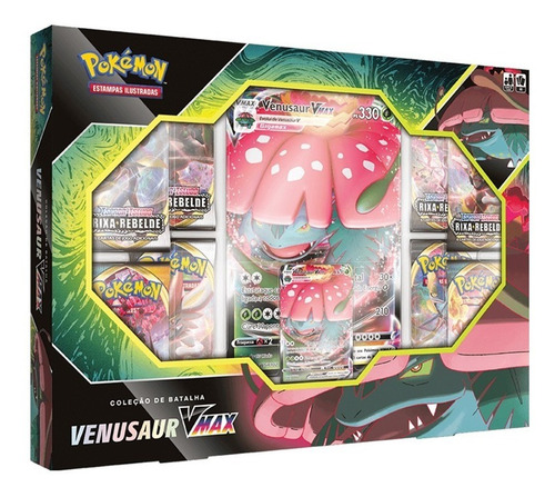 Box Pokémon - Box V Max Venusaur - Copag - Original