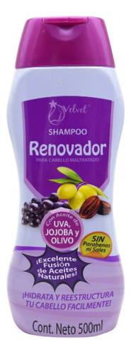 Shampoo Velvet  Renovador Para Cabello Maltratado