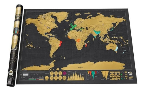 Scratch Map Deluxe, Mapa Para Raspar