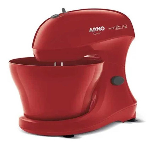 Batedeira Arno Chef 400w 5 Litros Vermelha Sm02 - 127v