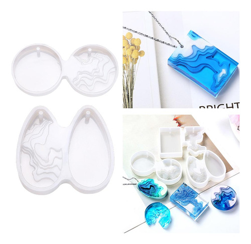 2 Bandeja De Molde De Silicona Colgante Transparente Molde