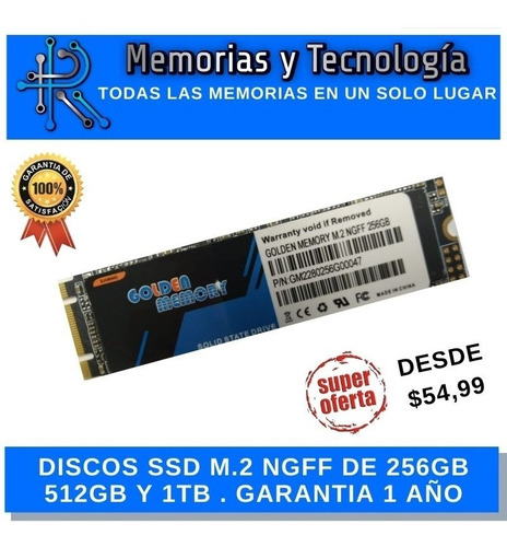 Imagen 2 de 6 de Disco Solido Ssd M.2 Nvme Ngff Msata 128gb 256gb 512gb 1tb