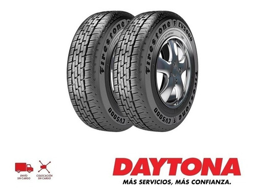 Kit X2 185 R14c Firestone Cv5000 102/100r + Envio Gratis
