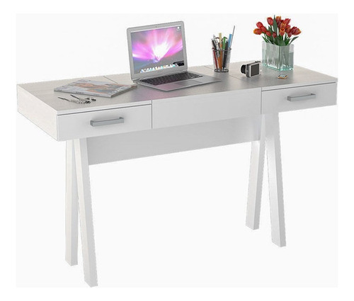 Penteadeira Camarim Escrivaninha 2 Gavetas Pen 0400 Branco