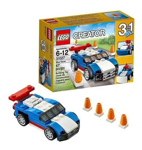Lego Creator 3en1 31027 Blue Racer - Mundo Manias
