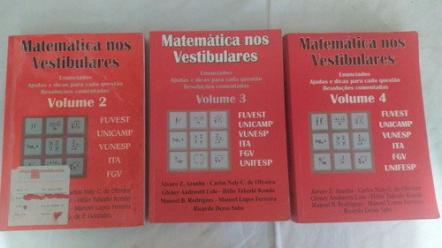 Livro Matematica Nos Vestibulares  3 Vols 2 / 3 E 4