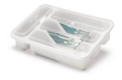 Portacubiertos Carrefour Home Ho164855 con cajón de plástico