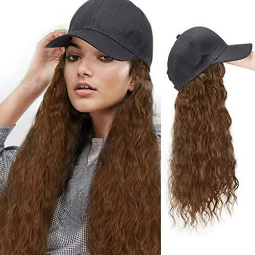 Gorra De Béisbol I Wig Con Rizos Largos, Pelo Largo, Gorras