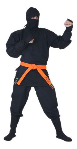 Kimono De Ninja Ninjutsu Básico Em Tecido Brim Marca Shizen