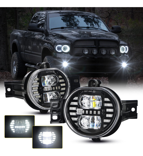 Mibahe Luz Antiniebla Led Drl Para Dodge Ram Durango Truck