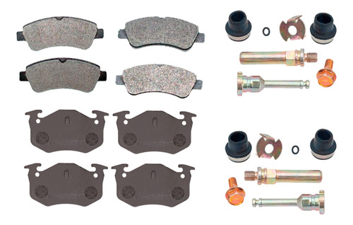 Kit Balatas Y Seguros Caliper Para Peugeot 206